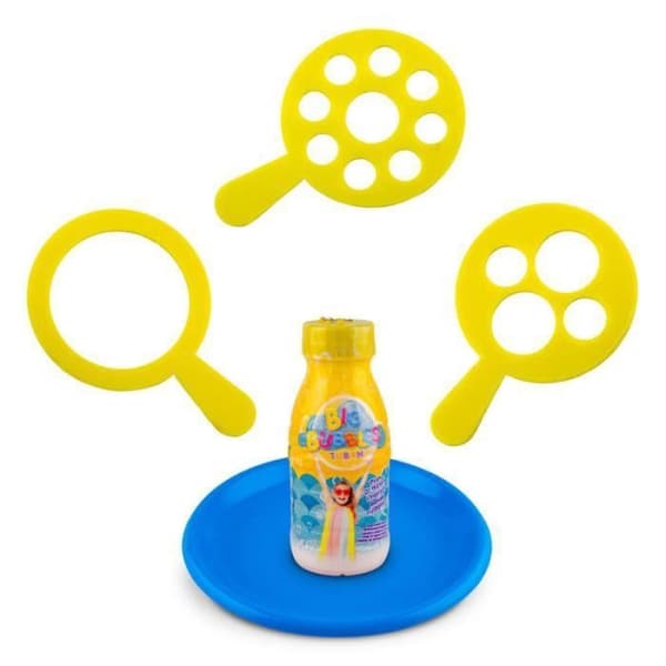Tuban stor set såpbubblor - tallrik + 3 x ringar + 250 ml