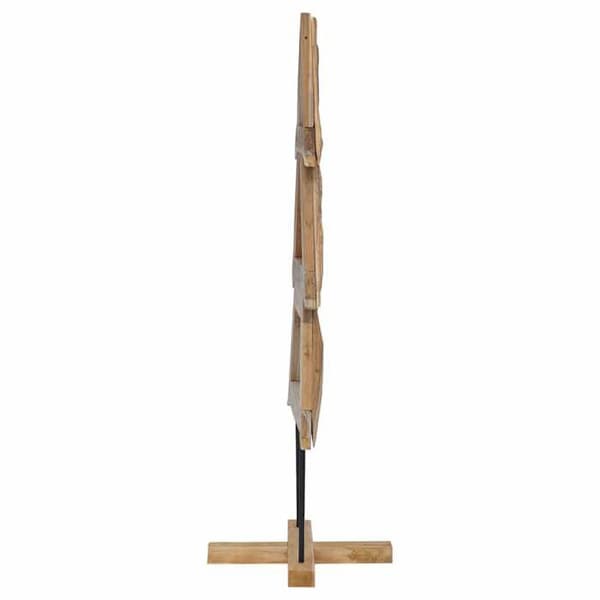 vidaXL Julgran med stöd Brun 149,5 cm Solid teakträ 42017928