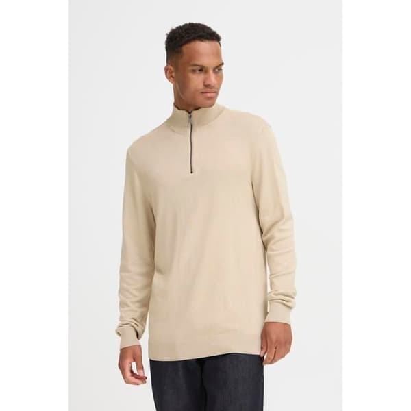 Rullad halv-zip Blend tröja