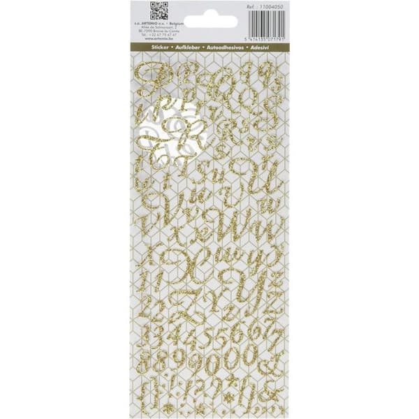 GLITTERSTICKER ALFABET - 177 BITAR