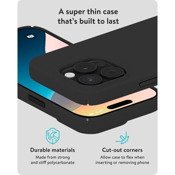 Coque Mous Super Thin 2.0 MagSafe Kompatibel - Svart