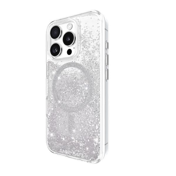 Skyddsskal - Case-Mate - iPhone 16 Pro - Silver - Vattenfall - Halvstyvt
