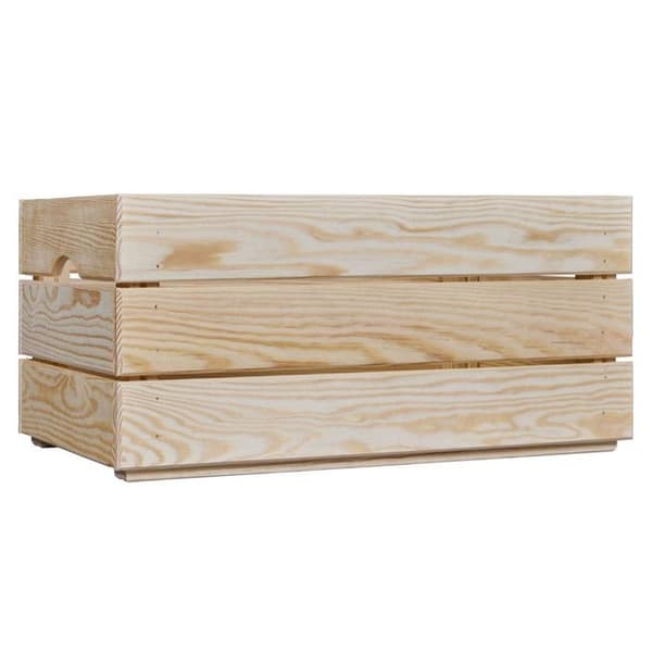 Trälåda "Silver" 65cm Natur