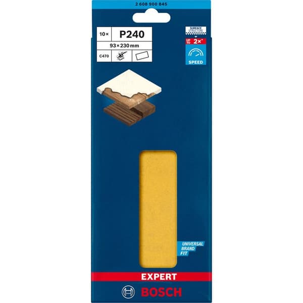 Abrasive Sheet Rectangle Expert C470 D 93x230mm G240 - BOSCH - 2608900845