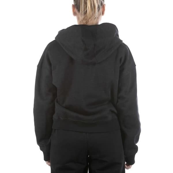Svart sweatshirt - UNDER ARMOR - Essential Script - Långa ärmar - Huvkrage - Dam