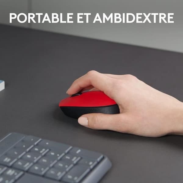 Mus - Trådlös - Logitech - M171 - Röd - Ambidexter