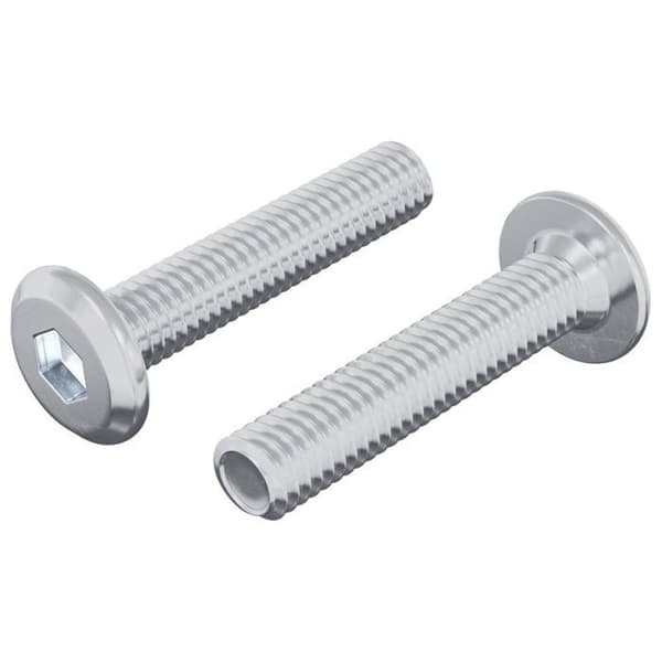 Bult - mutter - bricka Vidaxl Låsande skruv Uni 2 st Silver M6 x 30 mm Stål