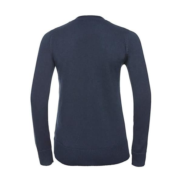V-ringad stickad cardigan dam Russell Athletic