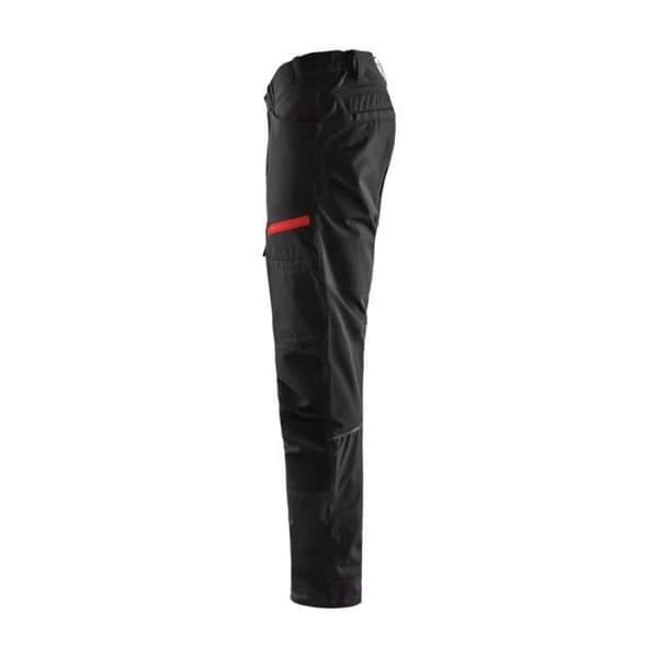 Blaklader + STRETCH Multipocket Servicebyxa - Svart / Röd - 50