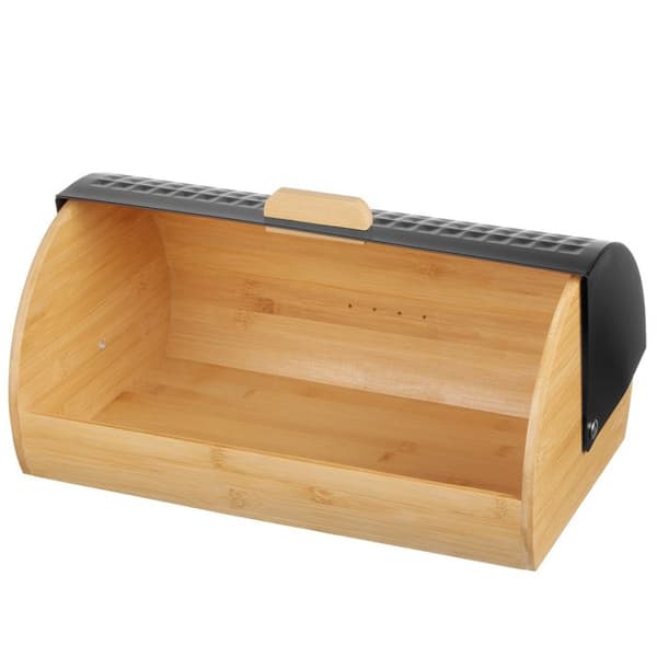 Brödkorg - BRUNBESTE - 2773 - Svart - Bambu - Inkluderad brödkniv