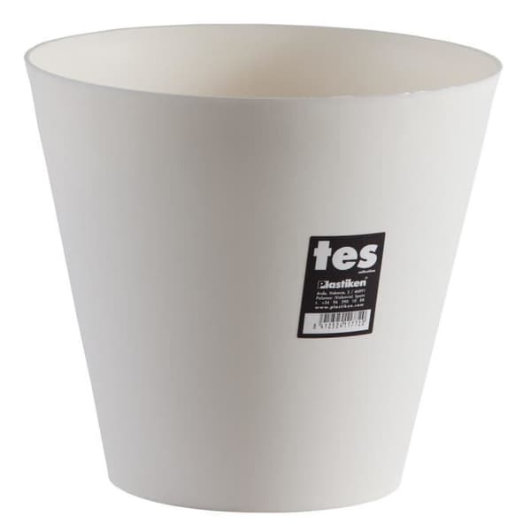 PLASTIKEN Kotte Blomkruka - 22 cm - Vit