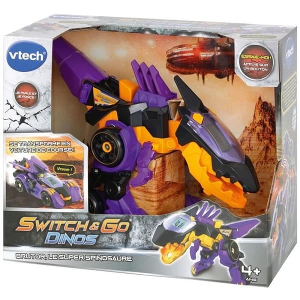 VTECH - Switch & Go Dinos - Brutor, Super Spinosaurus - Interaktiv leksak för barn