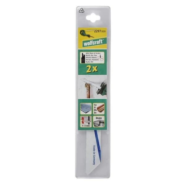 Handsågsklingor - WOLFCRAFT - 13 cm - Set om 2 - BIM - Hög kvalitet