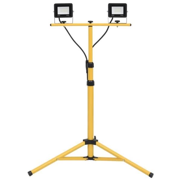 vidaXL LED-projektor med stativ 2x20 W Kallvit