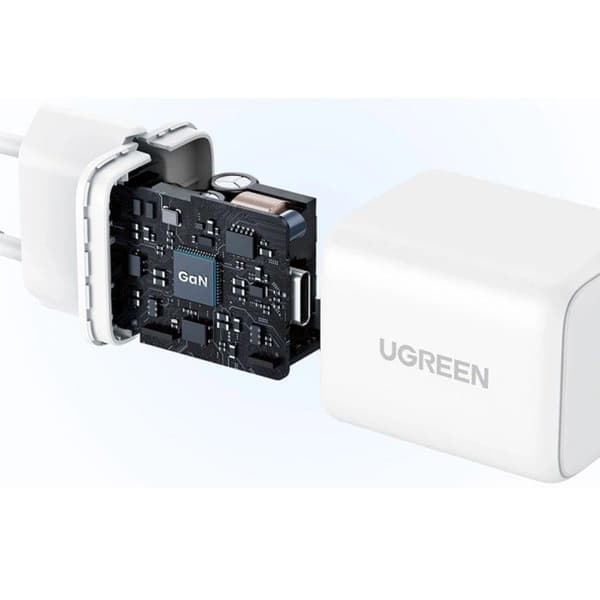 Nätadapter - UGREEN - X513 - 30W (GaN) - 1x USB-C - Kompakt vit