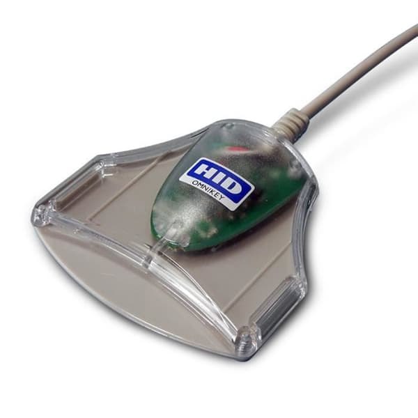HID Identity OMNIKEY 3021 smartkortläsare inomhusgrå, transparent USB 2.0