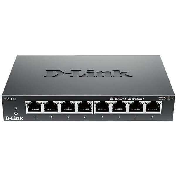 D-Link Switch 8 portar gigabit DGS108