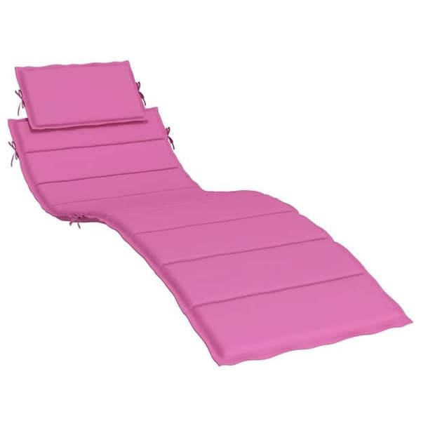 vidaXL Långfällstolskudde rosa Oxford tyg 361360