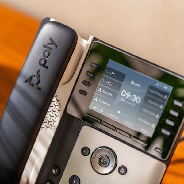 VoIP-telefon - HP - Poly Edge E350 - 8 knappar - Bluetooth - 3,5 tums skärm