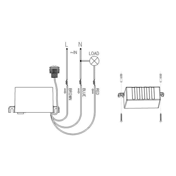 Ljuskontrollsensor - Maclean - MCE34 - Vit - Automatisk - Skymning/Gryning