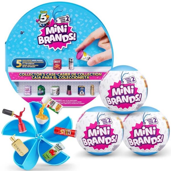 Samlarminiatyrer - 5 ÖVERRASKNINGAR - 77343 - Samlarförpackning - 3 Kapslar - 30 mini märken