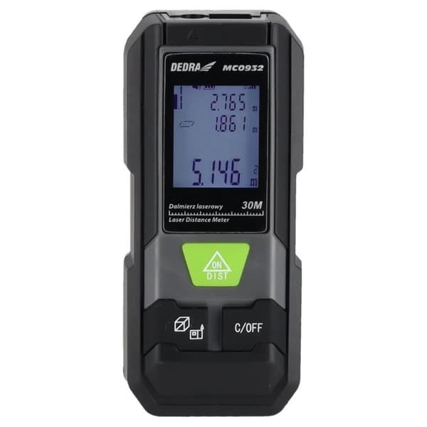 Laseravståndsmätare - DEDRA - 30 m - Mini - Precise - Kompakt - Lättanvänd