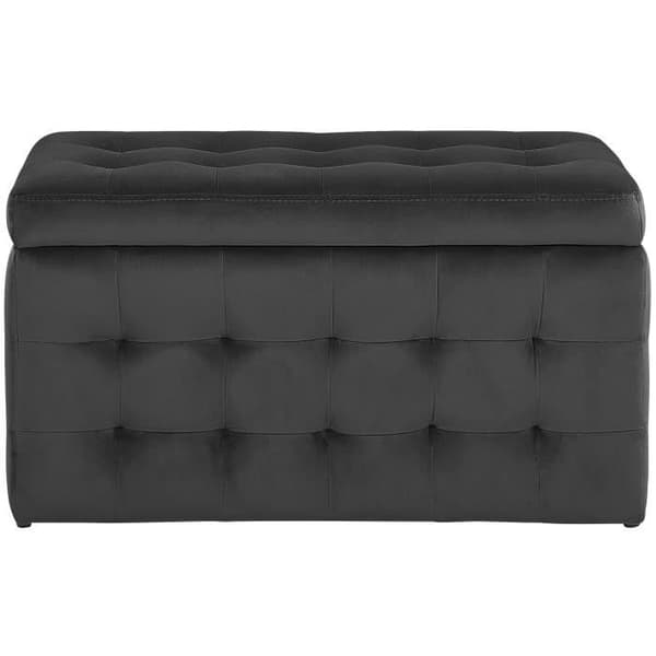 Svart chesterfield förvaringsbox MICHIGAN