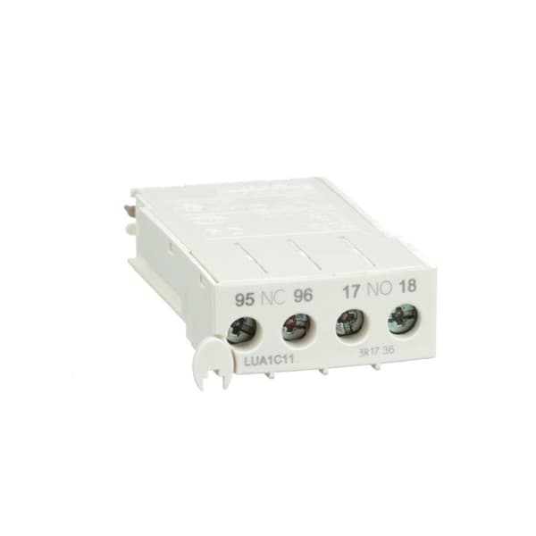 extra kontaktblock - 1o+1f - för startare-kontroller tesys u - schneider electric lua1c11