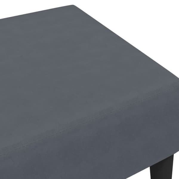 Reposefot mörkgrå 77x55x31 cm sammet