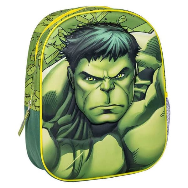 Barnryggsäck - Cerda - Marvel Avengers - Hulk Bobblehead 3D - Grön - Kindergarten