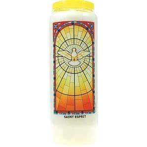 Novena målat glas: Helig Ande