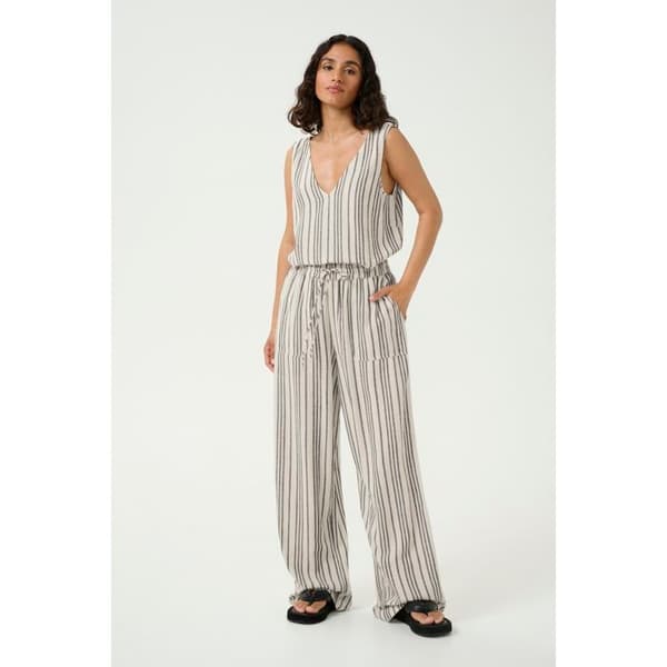 Kvinnor byxor KAFFE Amilia Long Wide