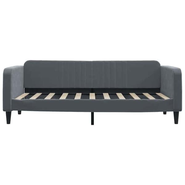 vidaXL Mörkgrå Sängsoffa 90x190 cm Sammet 354100
