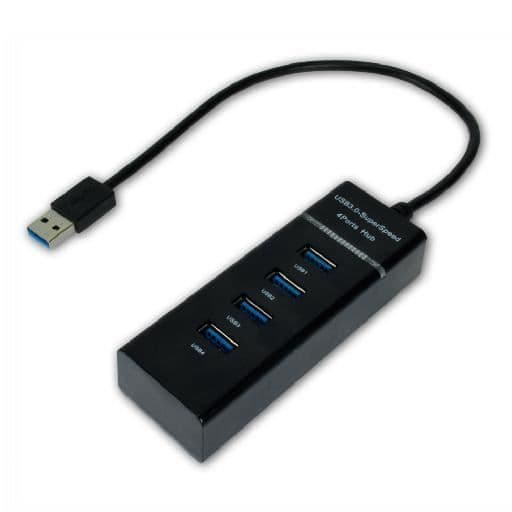 Koncentrator (hubb) - MCL - 4-portars USB 3.0 nav svart