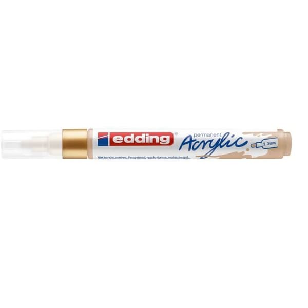 Akrylmarker - EDDING - 5100 - 10-pack - Ädelguld - Medium spets 2-3 mm