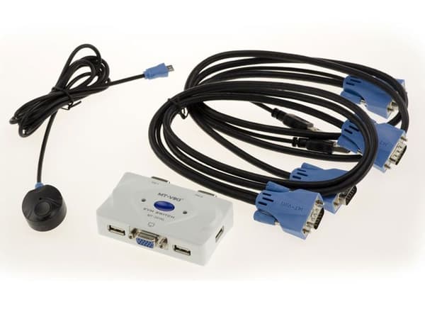 KVM-switch - KALEA-INFORMATIQUE - 2 PC - USB 2.0 - Upplösning 2048x1536 - Hot-plugging