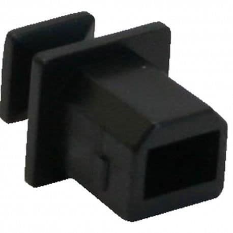 Dammskydd - InLine - USB B Hon - Svart - 50 stycken