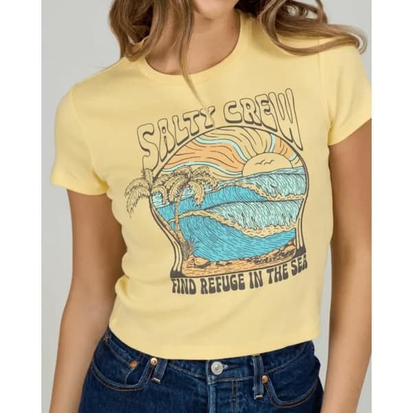 T-shirt dam Salty Crew Keyhole