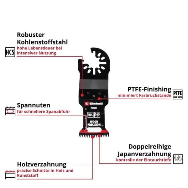 Dykblad - EINHELL - 708033 - HCS (kolstål) - 32 mm - nedsänkning 40 mm