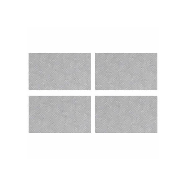Aluminiumtrappa - vidaXL - 50x30 cm - Silver - Halkskydd - Set om 4