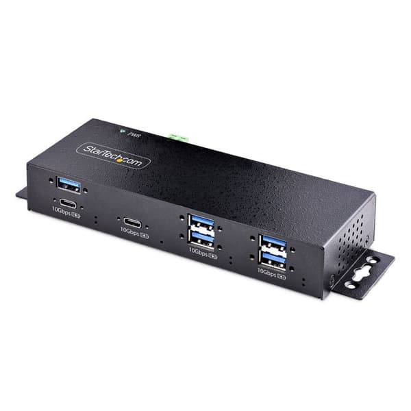 USB-hubb 7 portar - STARTECH - Industriell - 10Gbps - Universell strömförsörjning - ESD-skydd