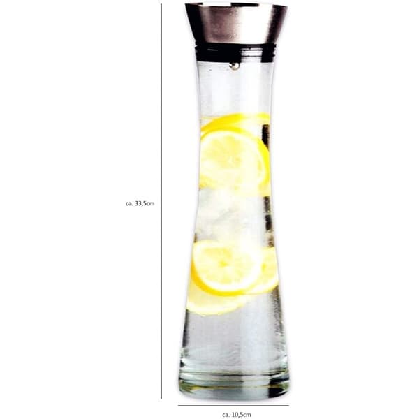 Karaff - ALPINA - 1L - Transparent - Glas - Cylindrisk