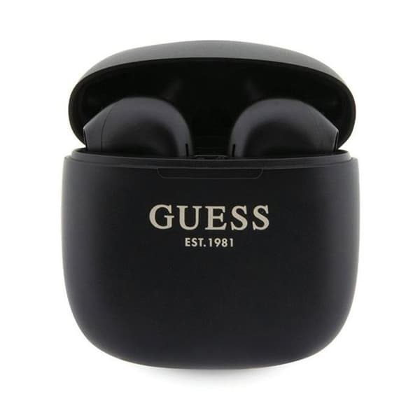 Guess True Wireless Script Logo BT5.3 - TWS hörlurar + laddningsfodral (svart)