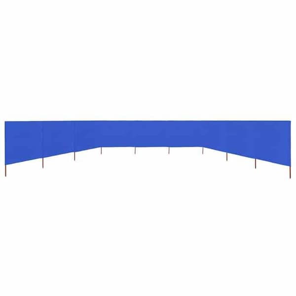 vidaXL 9 Panel Rumsavdelare Tyg 1200 x 80 cm Azurblå