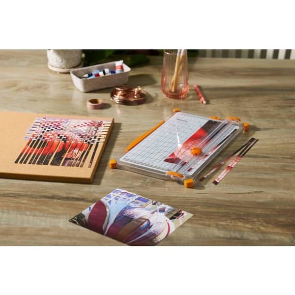 Massicot Fiskars SureCut A4 Stor Kapacitet Vit/Orange