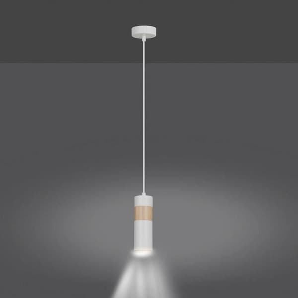 Emibig Akari 1 Vit Pendel 1 ljus Vit - 733-1