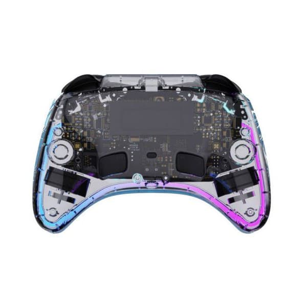 Manette Switch 1&2 - PC Polychroma Trådlös Transparent LED