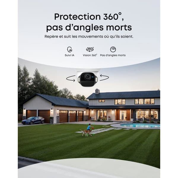Övervakningskamera - EUFY SECURITY - SoloCam E42 - 4K UHD - Solenergi - Kit med 2