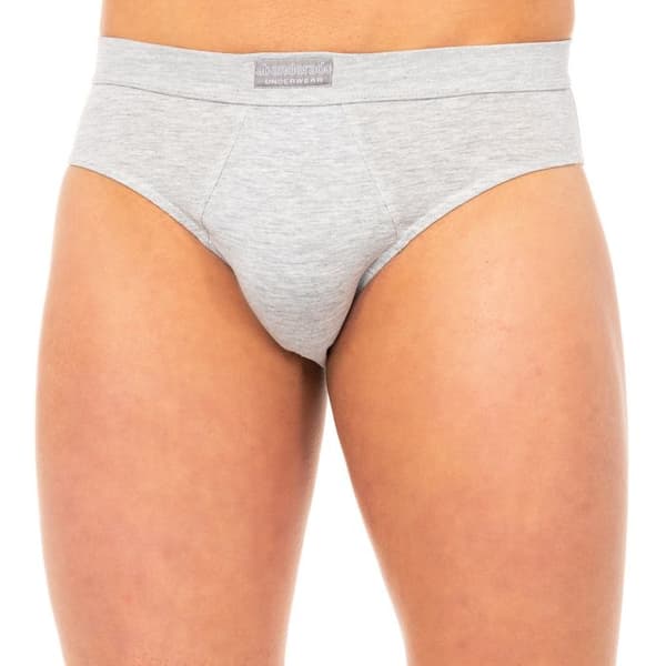 Pack-2 anatomiska slipsar i andningsbart tyg fram A5399 man-Grå-svart