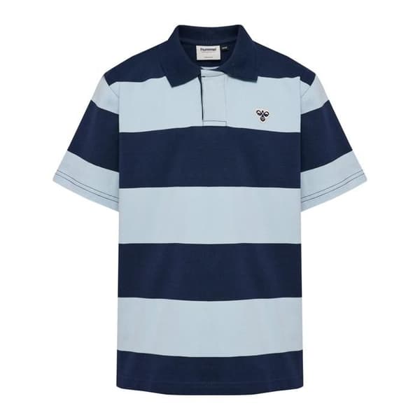 Randig polo barn Hummel BEE - klädd blå